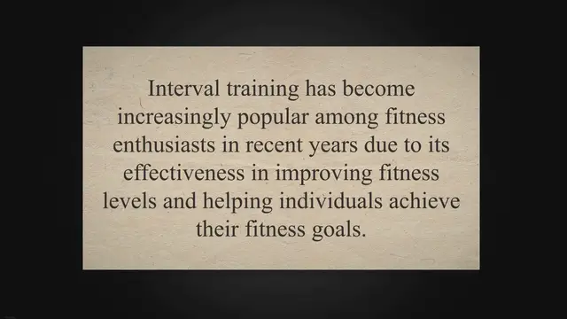 Video thumbnail for What are the Benefits of Interval Training Exercise for Women