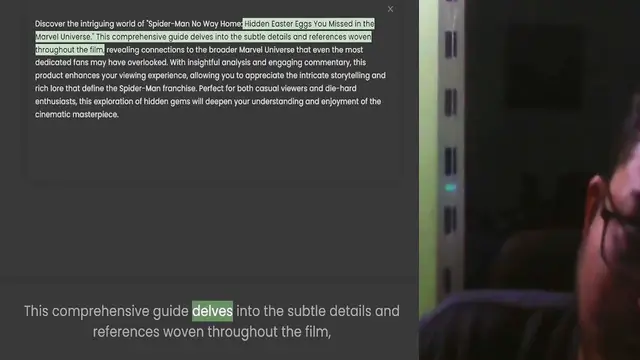 'Video thumbnail for Discover the intriguing world of Spider-Man No Way Home Hidden Easter Eggs You Missed in the Marvel Universe. This comprehensive guide delves into the subtle details and references woven throughout the film, revealing connections to the b'