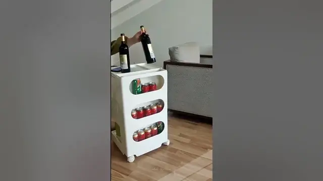 Video thumbnail for Smart Storage: 3 Layer Bedside Table | Bedroom Furniture #shorts