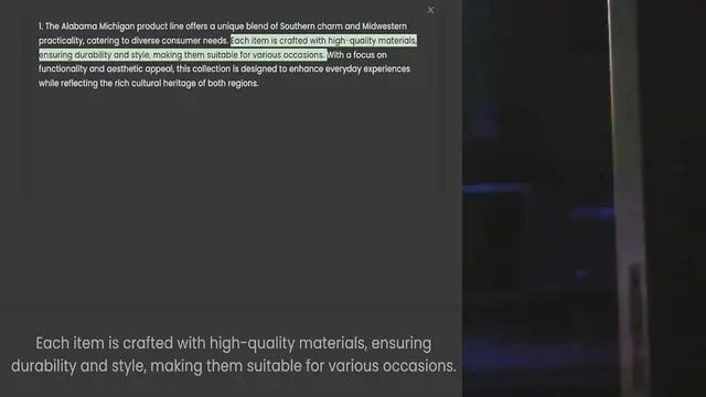 Video thumbnail for 1. The Alabama Michigan product line offers a unique blend of Southern charm and Midwestern practicality, catering to diverse consumer needs. Each item is crafted with high-quality materials, ensuring durability and style, making them sui