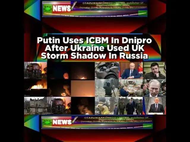 Video thumbnail for Putin Uses ICBM In Dnipro After Ukraine Used UK Storm Shadow In Russia