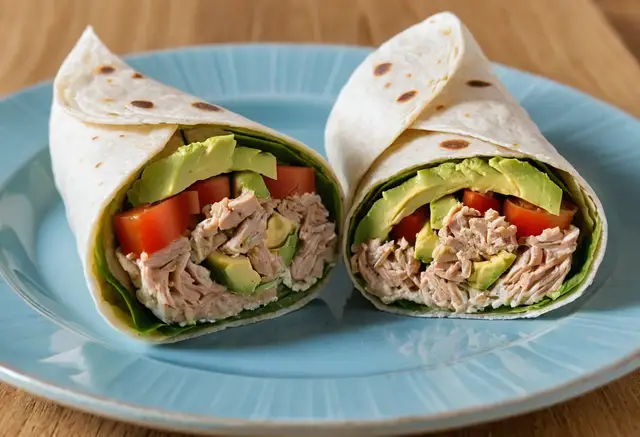 Video thumbnail for Avocado Tuna Wrap Recipe