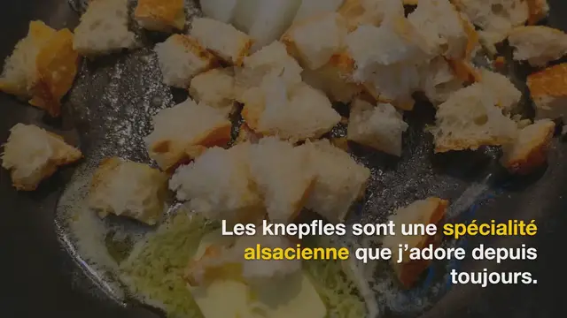 Video thumbnail for La véritable recette des knepfles alsaciennes