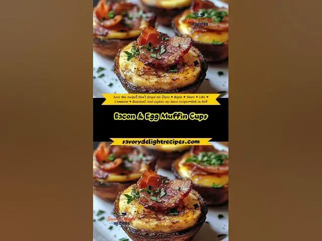 'Video thumbnail for Bacon & Egg Muffin Cups'
