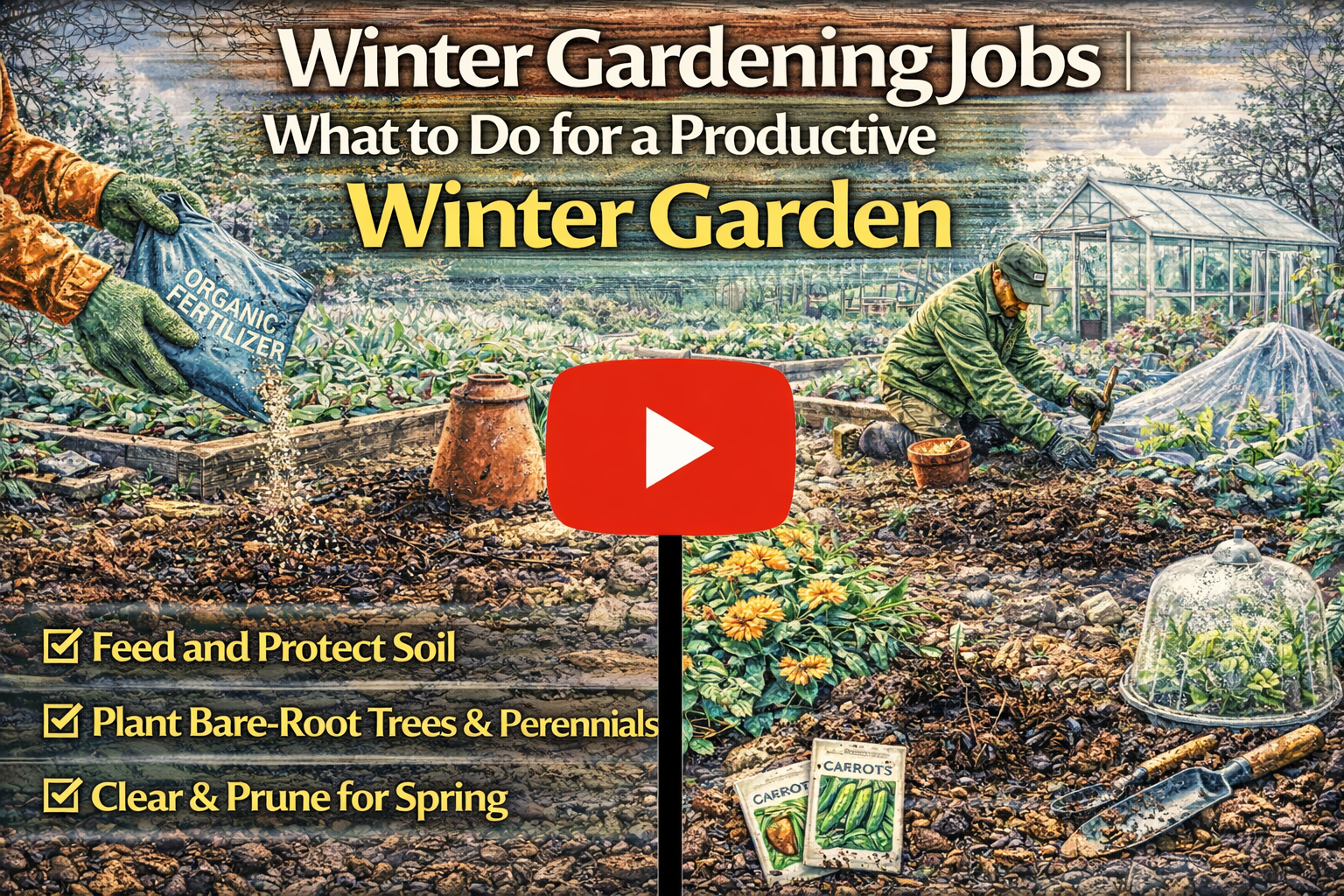 Video thumbnail for Winter Gardening Jobs | What to Do for a Productive Winter Garden