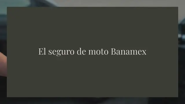 Video thumbnail for El seguro de moto Banamex