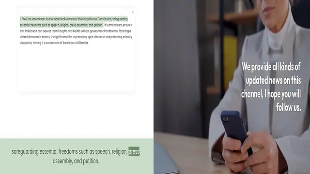 Video thumbnail for 1. The First Amendment is a foundational element of the United States Constitution, safeguarding essential freedoms such as speech, religion, press, assembly, and petition. This amendment ensures that individuals can express their thought