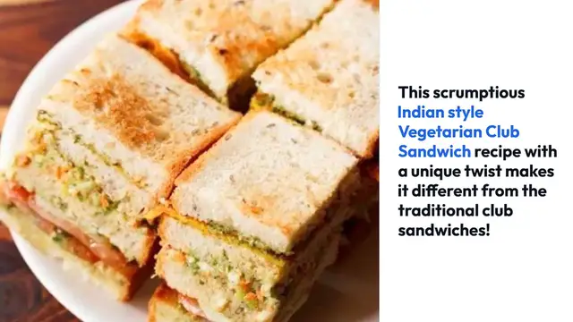 Video thumbnail for Indian Vegetarian Club Sandwich