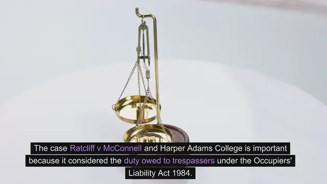 'Video thumbnail for Ratcliff v McConnell and Harper Adams College [1997] EWCA Civ 2679 www.e-lawresources.co.uk'