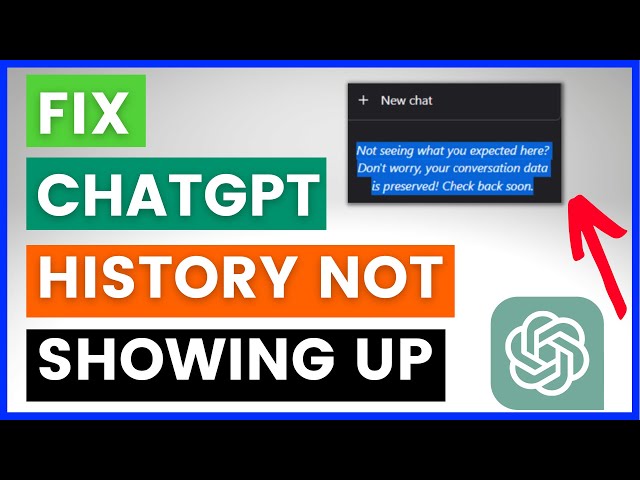 Video thumbnail for How To Fix ChatGPT History Now Showing Up? [in 2025]