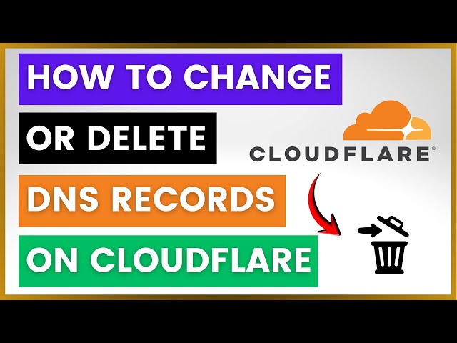 Video thumbnail for How To Change Or Delete DNS Records On Cloudflare? [in 2025]