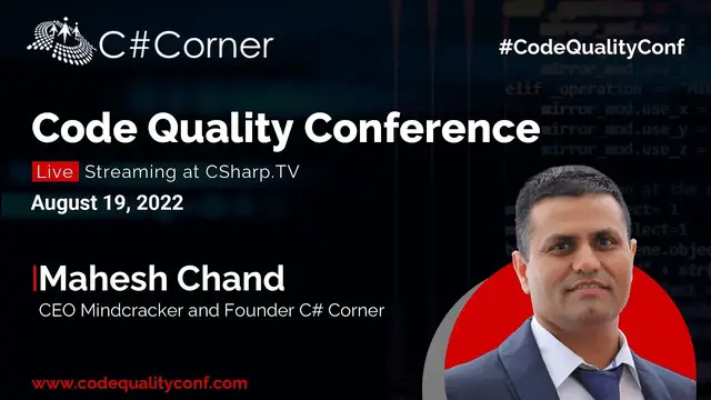 Video thumbnail for Build Better Software by Mahesh Chand | Code Quality Conference | CSharp Corner