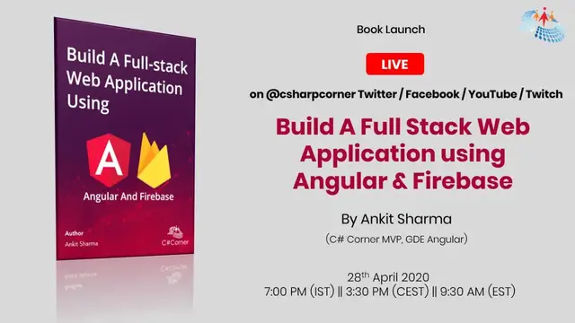 Video thumbnail for ?eBook Launch Today? -  Build a Full Stack Web Application using #Angular & #Firebase