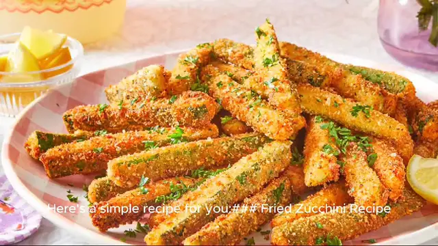 Video thumbnail for fried zucchini recipe