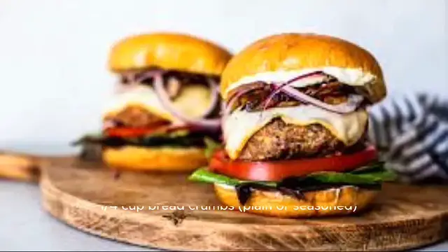 Video thumbnail for turkey burger recipe