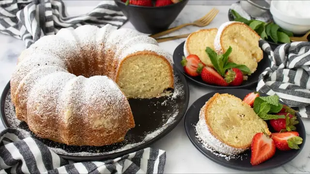 Video thumbnail for Sugary Kentucky Butter Cake Recipe