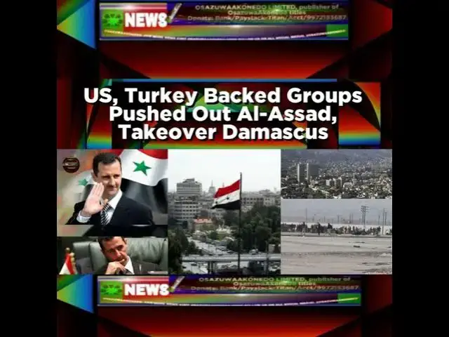 Video thumbnail for US, Turkey Backed Groups Pushed Out Al-Assad, Takeover Damascus