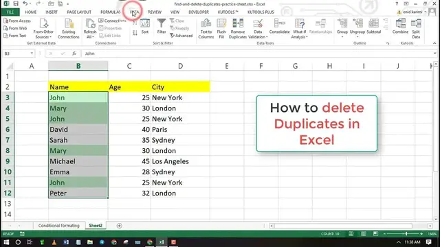 Video thumbnail for How to Find and Remove Duplicates in Excel