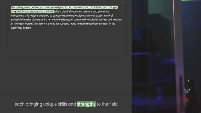 Video thumbnail for The Michigan football roster showcases a dynamic and talented group of athletes, each bringing unique skills and strengths to the field. With a blend of seasoned veterans and promising newcomers, this roster is designed to compete at the