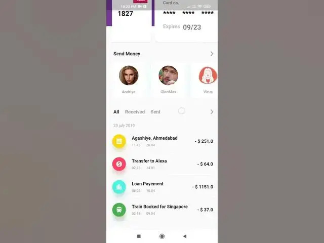 Video thumbnail for Flutter wallet App UI