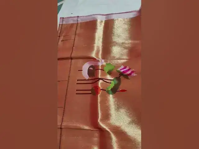 Video thumbnail for Paithani lehenga fabric #indianhandlooms #lehenga #lehenga #purehandlooms