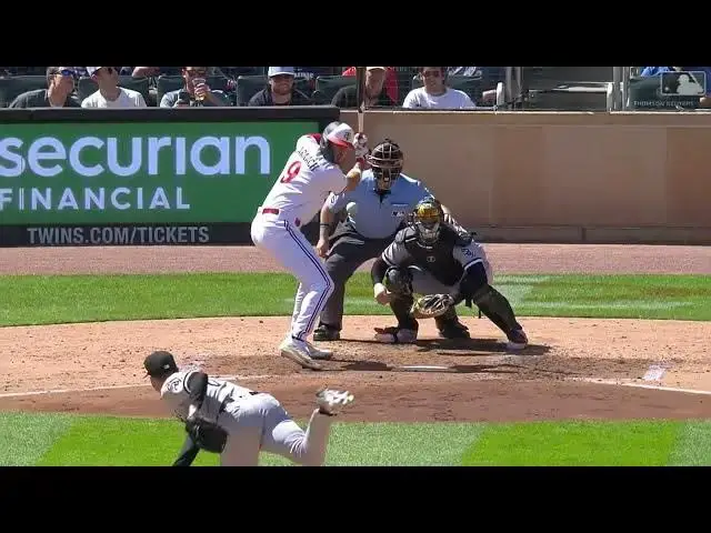 'Video thumbnail for Trevor Larnach BELTS a RBI Single! | Minnesota Twins | 4/10/2023'