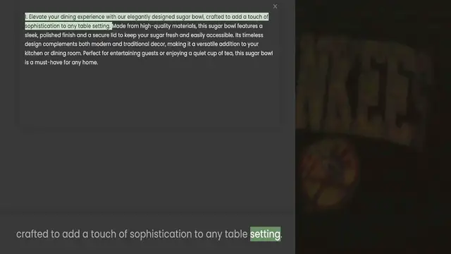 Video thumbnail for Made from high-quality materials, this sugar bowl features a sleek, polished finish and a secure lid to keep your sugar fresh and easily accessible. Its timeless design complements both modern and traditional decor, making it a versatile