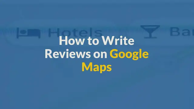 Video thumbnail for How To Write Reviews On Google Maps