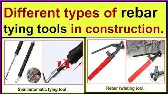 Video thumbnail for Different types of rebar tying tools in construction./ Types of binding wire tying tools.