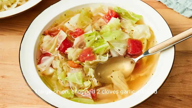 Video thumbnail for Cabbage Soup Recipe