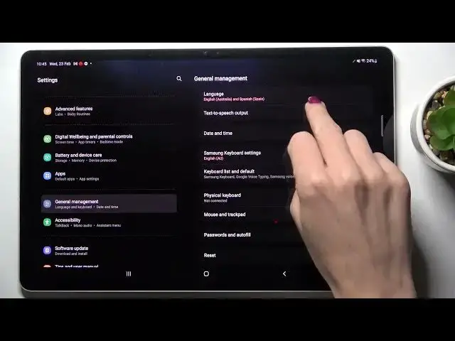 'Video thumbnail for How to Change Language on SAMSUNG Galaxy Tab S8+ - Set Up Device Language'