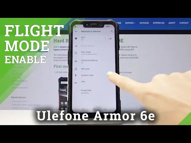 'Video thumbnail for How to Turn On Airplane Mode in Ulefone Armor 6E - Disable Mobile Connection'