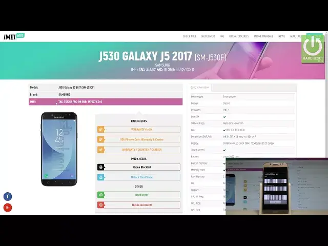Video thumbnail for Check Warranty SAMSUNG Galaxy J5 2017 - Country & Carrier Info