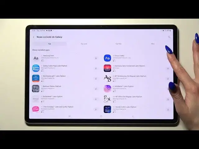 'Video thumbnail for How to Change Font Style on SAMSUNG Galaxy Tab S8+ - Adjust Font Size'