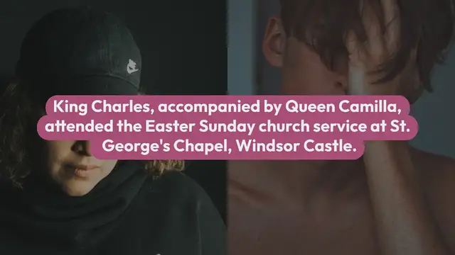 'Video thumbnail for Following his treatment and separation from the royal family during the Easter service, King Charles goes on a surprise walkabout.'