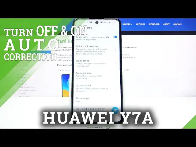 Video thumbnail for How to Enter Text Correction Options on HUAWEI Y7A – Open Text Correction Options