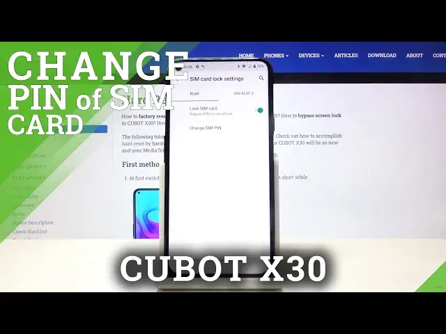 'Video thumbnail for Change SIM PIN Code – CUBOT X30 and SIM Protection Feature'