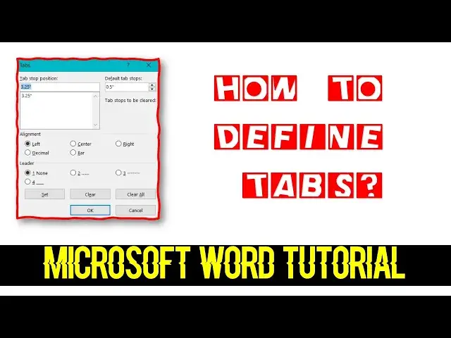 Video thumbnail for Step-by-Step: How to Use Tabs in Microsoft Word Complete Guide - Lesson 15