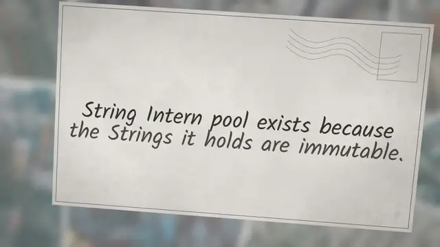 Video thumbnail for Why is String immutable in java?
