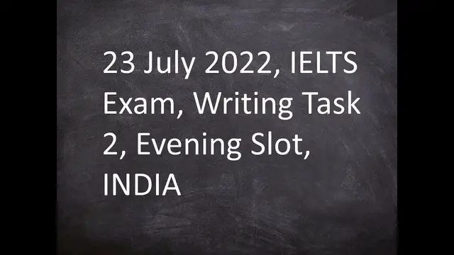 Video thumbnail for 23 July 2022, IELTS Exam, Writing Task 2, Evening Slot, INDIA.With growing population in cities