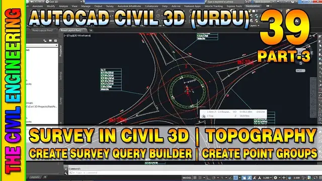 'Video thumbnail for Survey in Civil 3D | Part 3/3 | Create Survey Query Builder | Point Groups in Civil 3D | L-39'