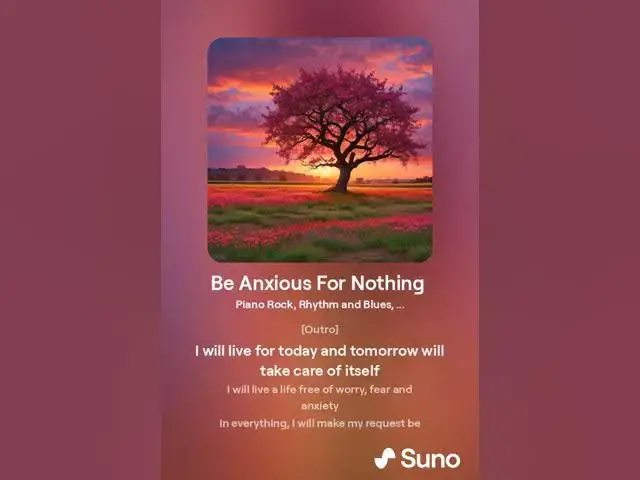 Video thumbnail for Be Anxious For Nothing: Christian Affirmations for Anxiety - Original Song