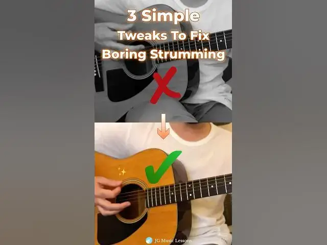 'Video thumbnail for 3 Simple Tweaks to Improve Guitar Strumming 🎸'