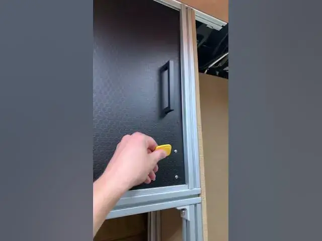 Video thumbnail for RFID locking cabinet doors 🤯