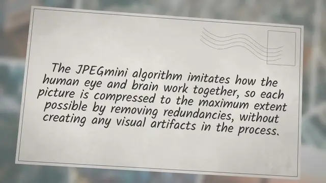 Video thumbnail for JPEGmini image compression software