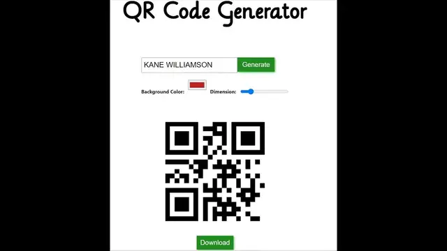 Video thumbnail for React.js Project to Build Dynamic QRCode Generator With Colors & Sizes of Given String in Browser