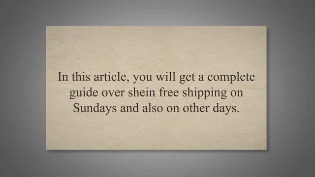 'Video thumbnail for How To Get Free Shipping On SHEIN On Sundays | 2023'