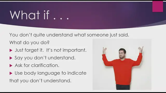 Video thumbnail for Asking for Clarification