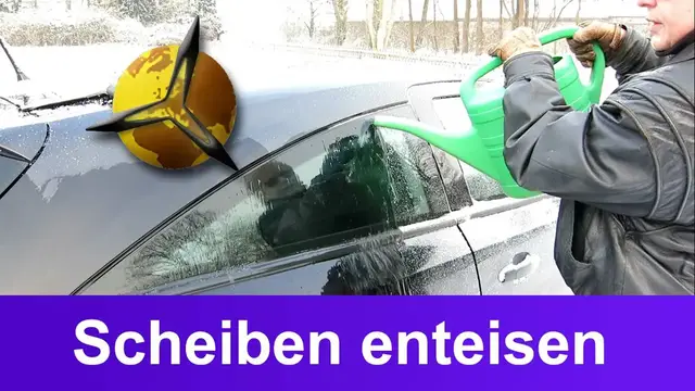 Video thumbnail for Scheiben enteisen: Trick gegen vereiste Autoscheiben im Winter