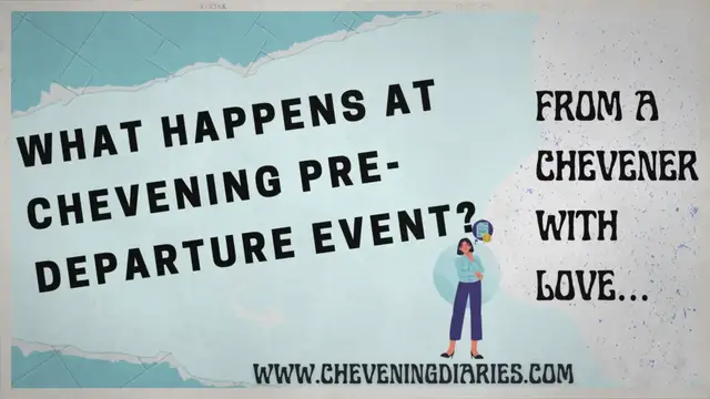 'Video thumbnail for WHAT HAPPENS AT CHEVENING PRE-DEPARTURE EVENT?'